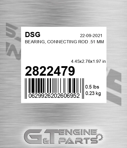 2822479 Bearing, Connecting Rod .51 Mm