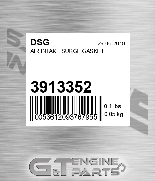 3913352 Air Intake Surge Gasket