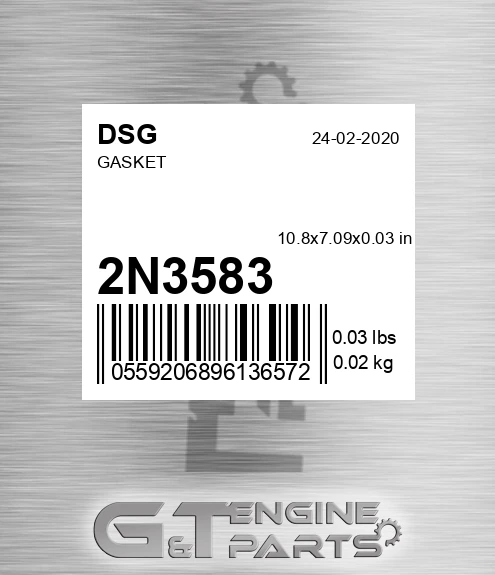 2N3583 Gasket