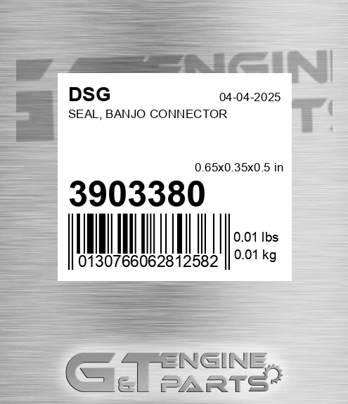 3903380 DSG Seal, Banjo Connector
