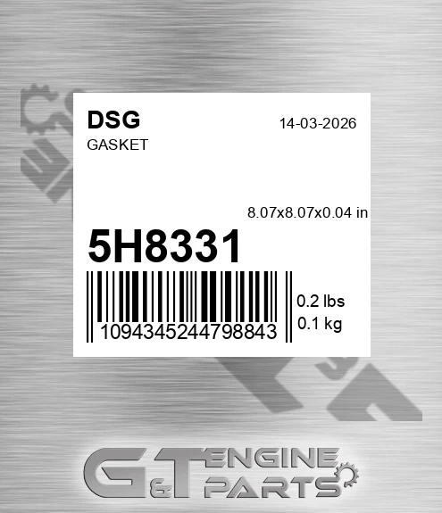 5H8331 Gasket