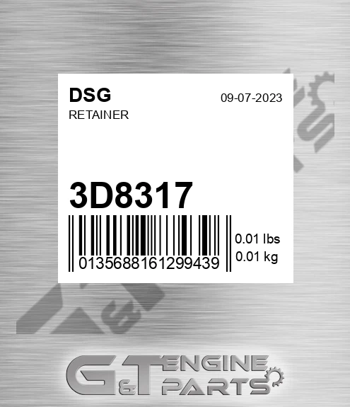 3D8317 Retainer