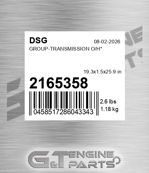 2165358 Group-transmission O/h*