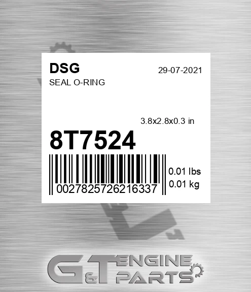 8T7524 Seal O-ring