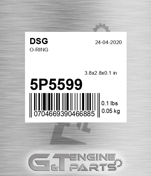 5P5599 O-ring