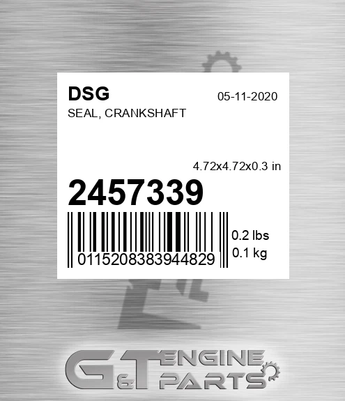 2457339 Seal, Crankshaft