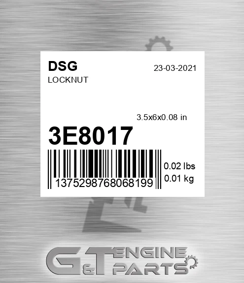 3E8017 Locknut