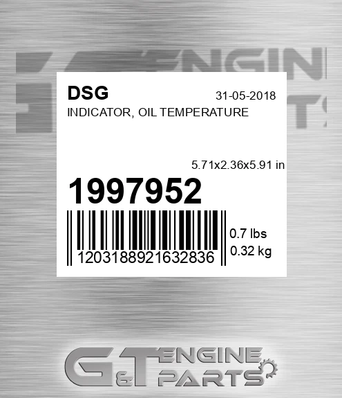1997952 Indicator, Oil Temperature