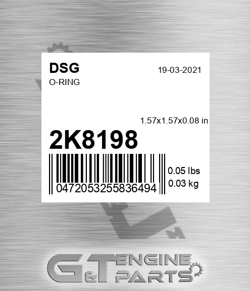 2K8198 DSG O-ring
