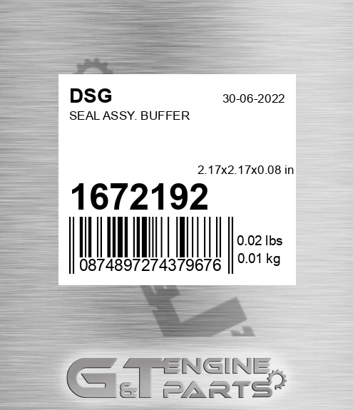 1672192 Seal Assy. Buffer