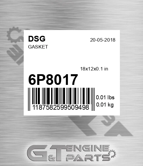 6P8017 DSG Gasket