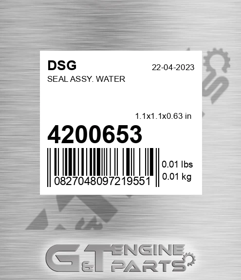 4200653 Seal Assy. Water