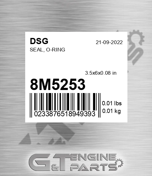 8M5253 Seal, O-ring
