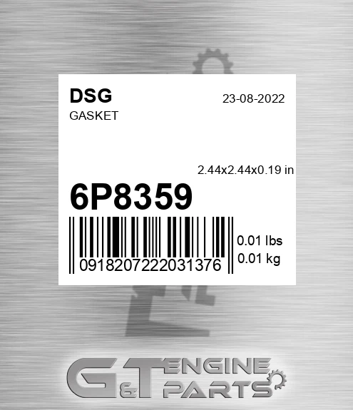 6P8359 DSG Gasket