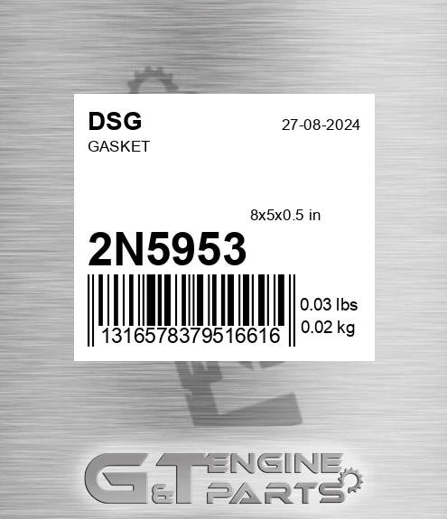 2N5953 Gasket