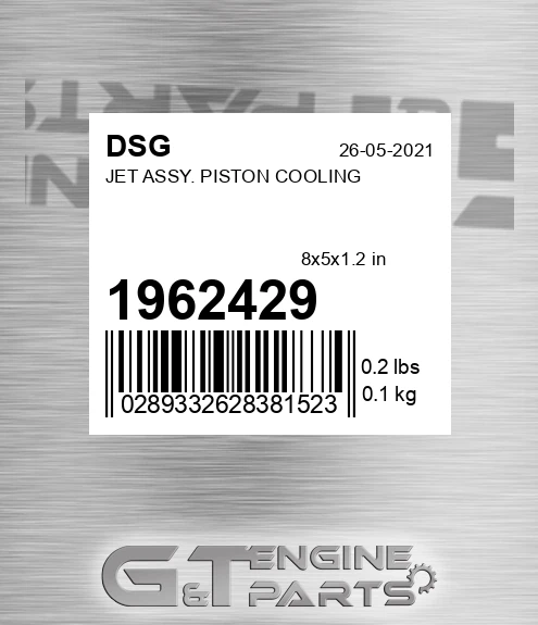 1962429 Jet Assy. Piston Cooling