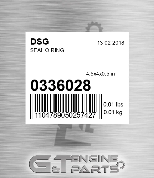 0336028 Seal O Ring