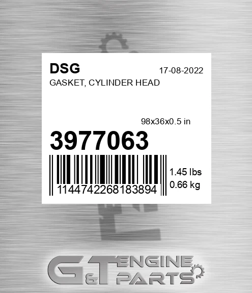 3977063 Gasket, Cylinder Head