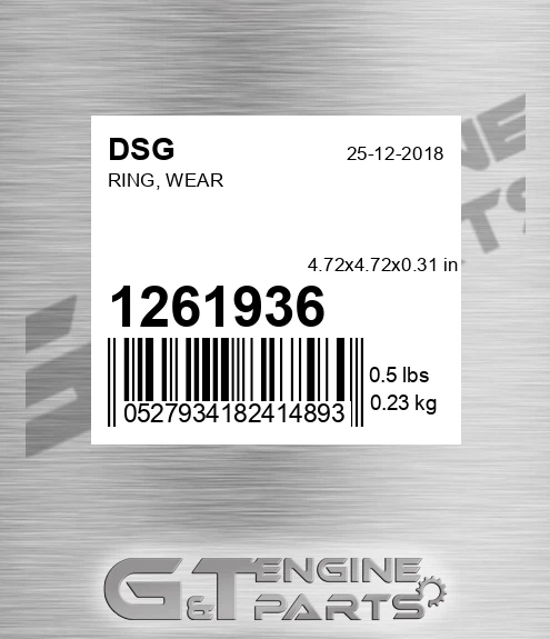 1261936 DSG Ring, Wear