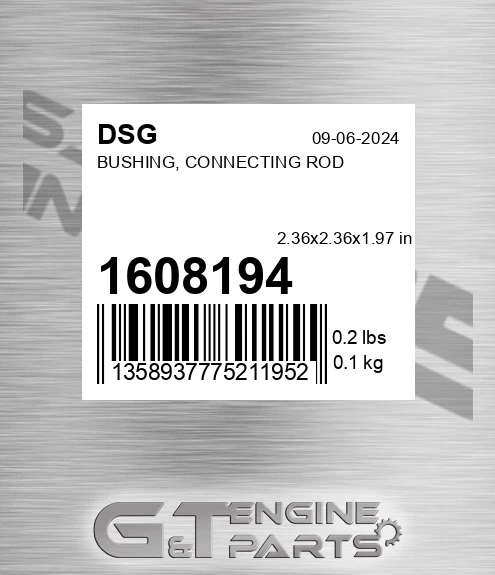 1608194 Bushing, Connecting Rod