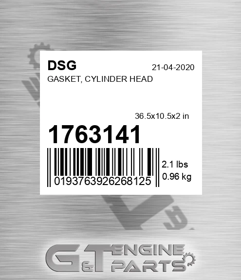 1763141 DSG Gasket, Cylinder Head