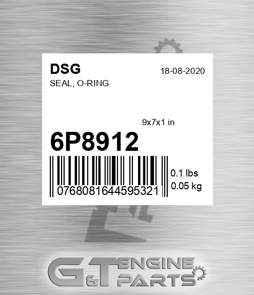 6P8912 DSG Seal, O-ring