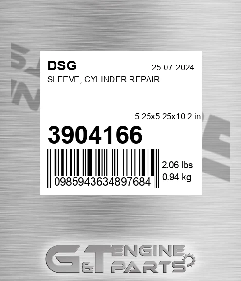 3904166 Sleeve, Cylinder Repair