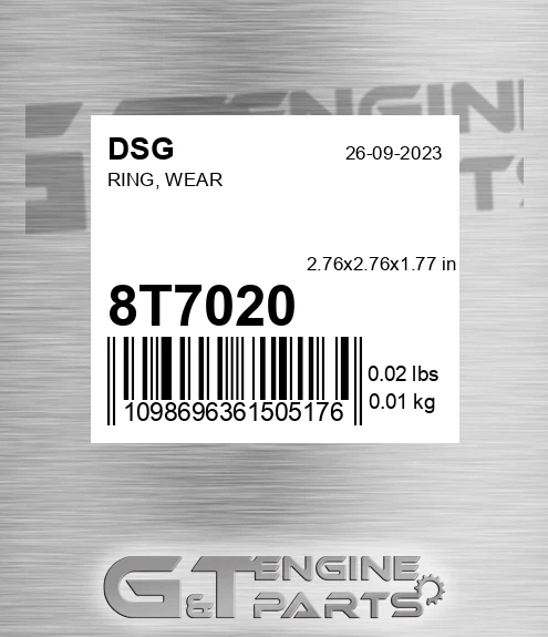 8T7020 DSG Ring, Wear