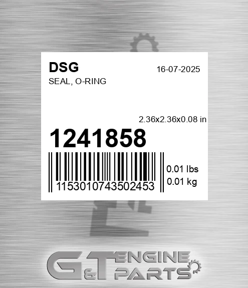 1241858 Seal, O-ring