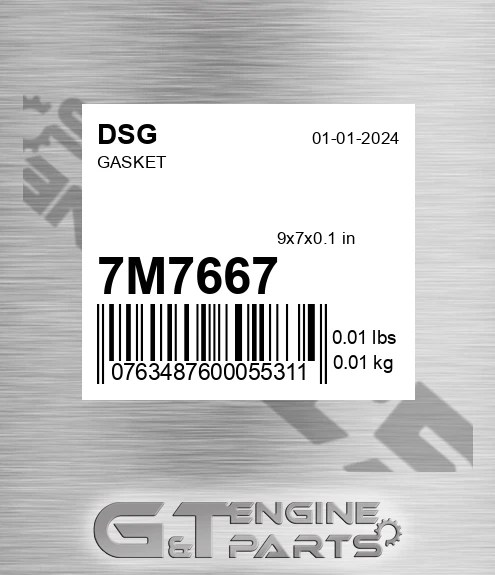 7M7667 Gasket