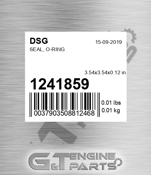 1241859 Seal, O-ring