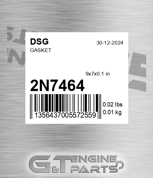 2N7464 DSG Gasket