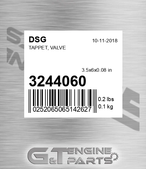 3244060 Tappet, Valve