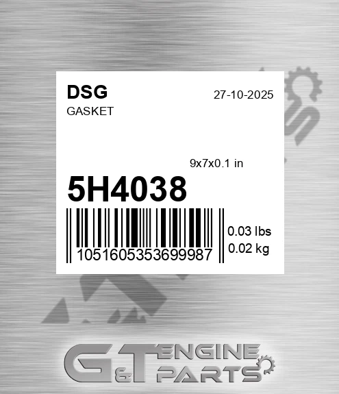 5H4038 Gasket
