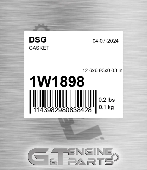 1W1898 Gasket