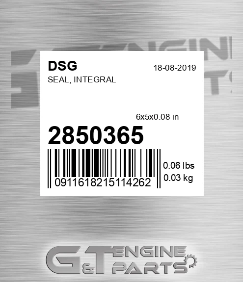 2850365 DSG Seal, Integral