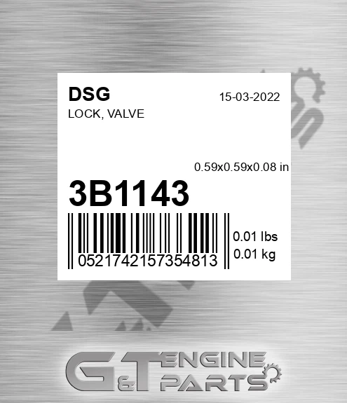 3B1143 Lock, Valve