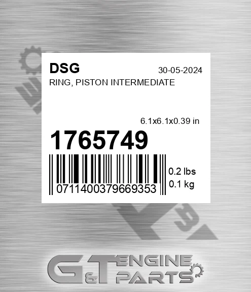 1765749 DSG Ring, Piston Intermediate