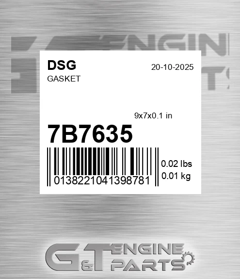 7B7635 Gasket
