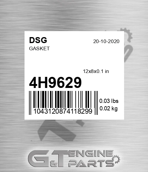 4H9629 DSG Gasket