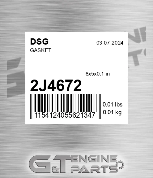 2J4672 Gasket