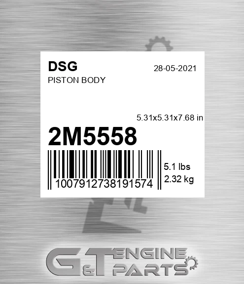 2M5558 Piston Body