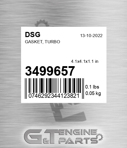 3499657 Gasket, Turbo