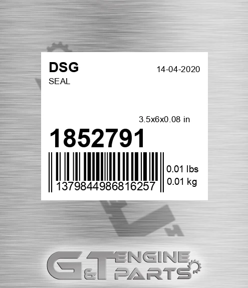 1852791 DSG Seal