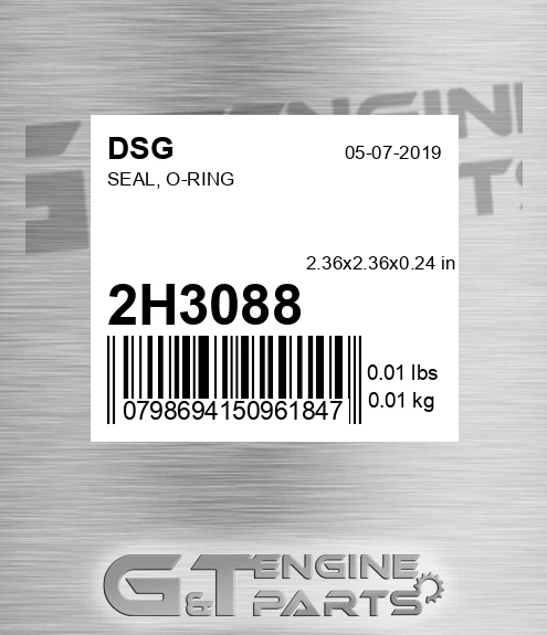 2H3088 Seal, O-ring