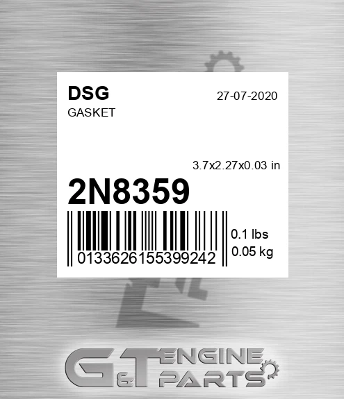2N8359 Gasket
