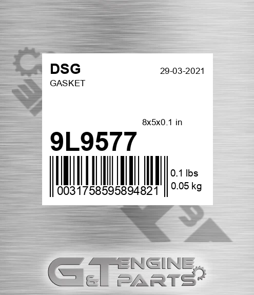 9L9577 DSG Gasket