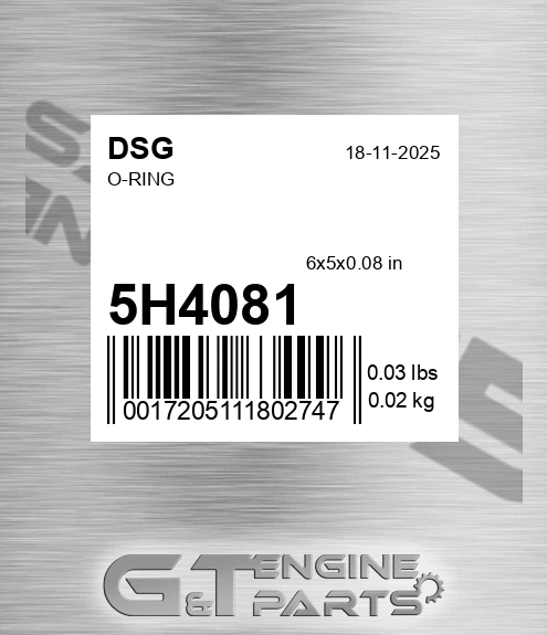 5H4081 O-ring