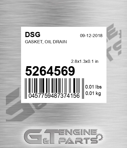 5264569 Gasket, Oil Drain
