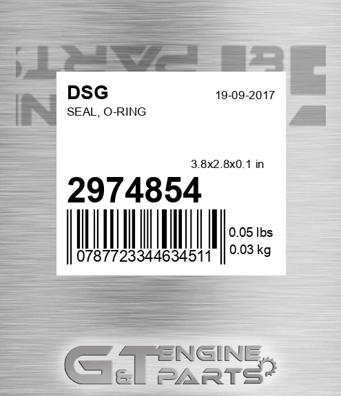 2974854 DSG Seal, O-ring